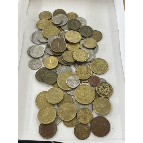 432 - Selection of vintage coins includes dollars etc