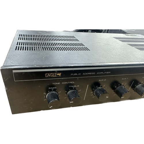 A vintage Eagle international model no PA4060E amplifier and a Bush ...