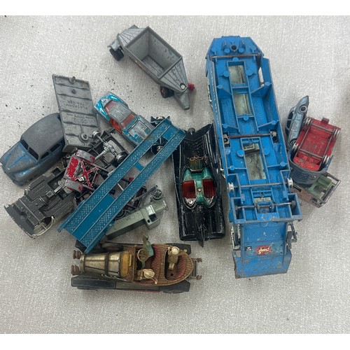 135 - Selection vintage diecast cars includes Corgi batman etc