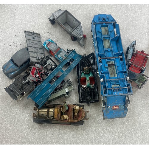 135 - Selection vintage diecast cars includes Corgi batman etc