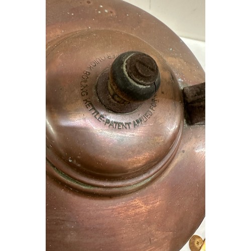 133 - Vintage copper kettle