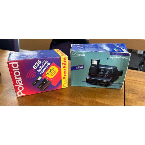 134 - Polaroid 636 Instant Film Talking Camera in Original Box, Polaroid impulse camera