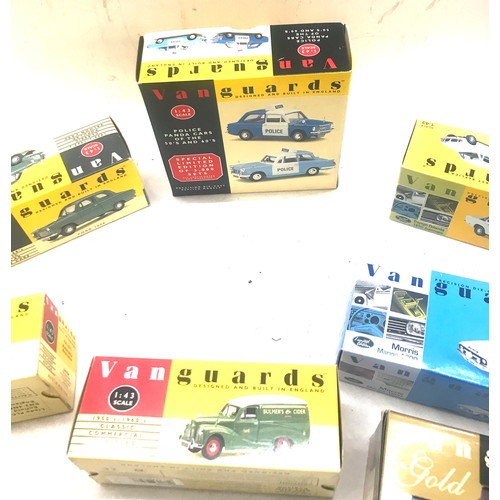 93 - Selection of Van Guards boxed cars includes Essex Police, Zircon Blue etc