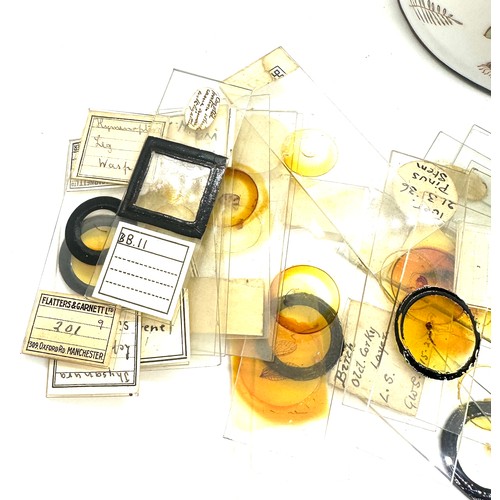 550 - Quantity of antique microscope slides