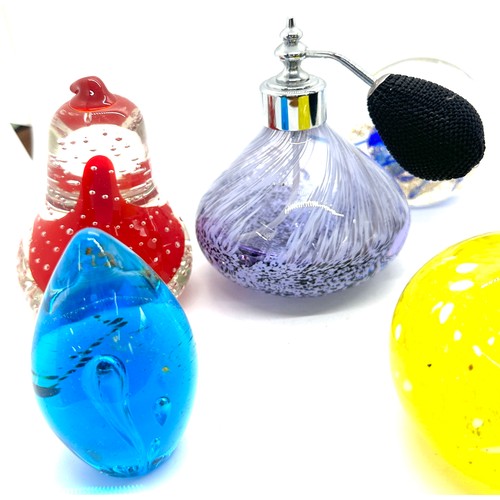 140 - Selection of assorted glass paper weights