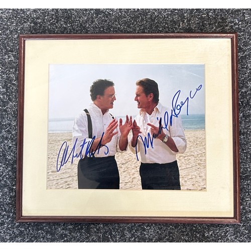 72 - Authentic framed signed autograph by Michael Douglas and Brooks, Brad Pitt approximate frame measure... 