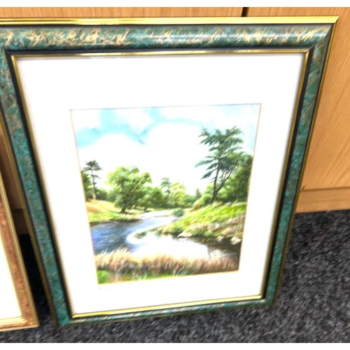 33 - Selection of local artist paintings to include Bradgate park, artist name: P V Davies, Linda Clark