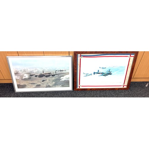 64 - 2 framed military prints, one by Maurice Gardner, largest measures Width 30.5 inches, Height 23 inch... 