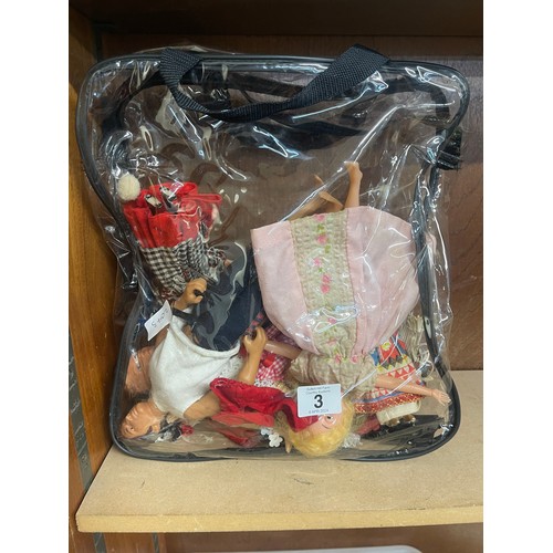 3 - Selection of vintage dolls and accessories