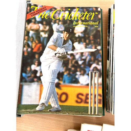 232 - Selection of vintage cricket and shoot football magazines 1970's