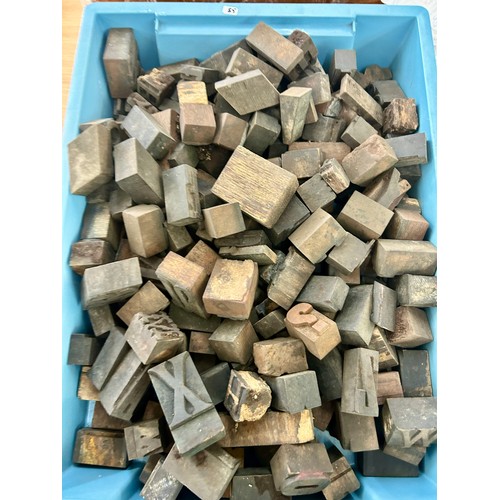 250 - Assortment of wooden printing blocks