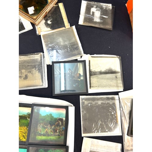 112 - Selection of vintage negative photographs and glass slides