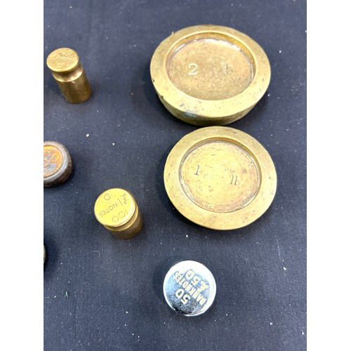 126 - Assortment of brass weights