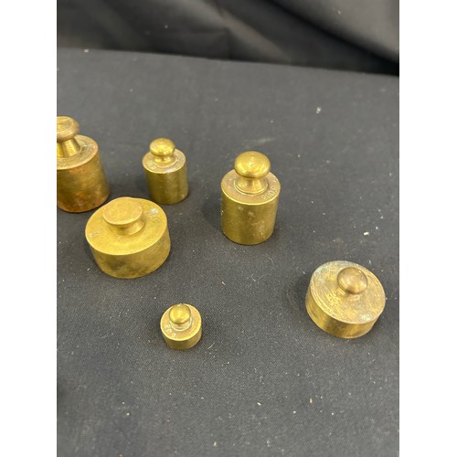 100 - Selection of vintage bell brass weights