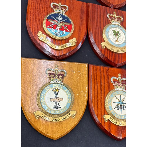 16 - Selection of assorted wall plaque shields