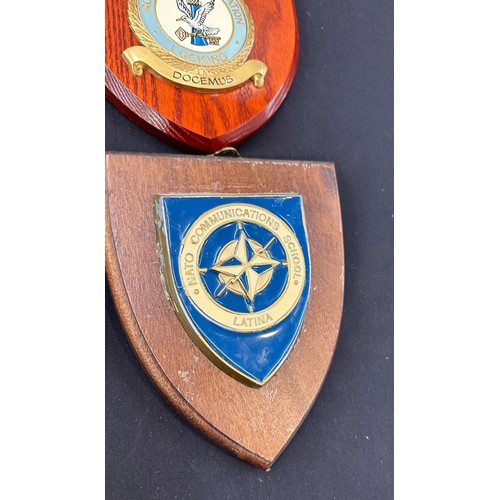 16 - Selection of assorted wall plaque shields