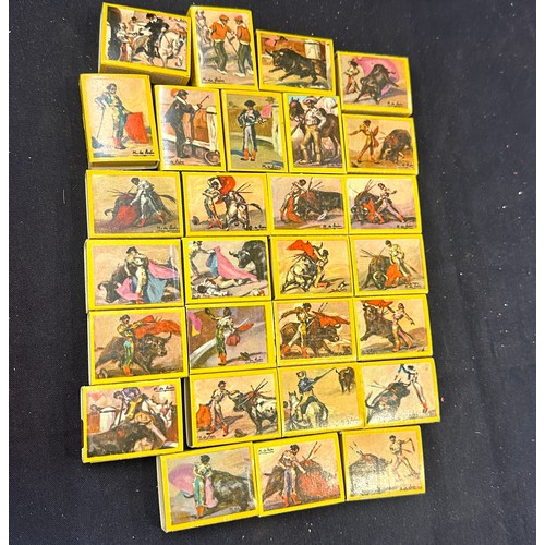 77 - Vintage Fosforera Espanola matches 30 in set no's 6,10 missing