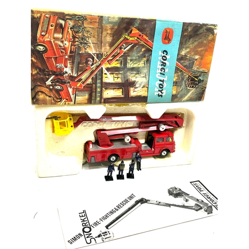 544 - Corgi 1127 Simon Snorkel Fire Engine In Original Box - Near Mint Vintage 1960s