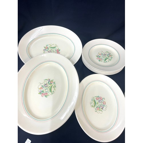 231 - Large selection of part dinner service ' Susie Cooper' to include meat plates, bowls etc - A/F