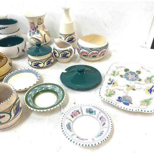 238 - Selection of Devonware items to include bowls, jugs, vases etc