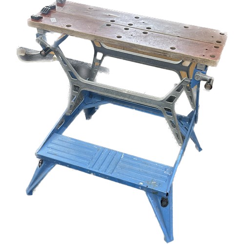 184 - Workmate fold up bench approx width 29 inches by 31 tall