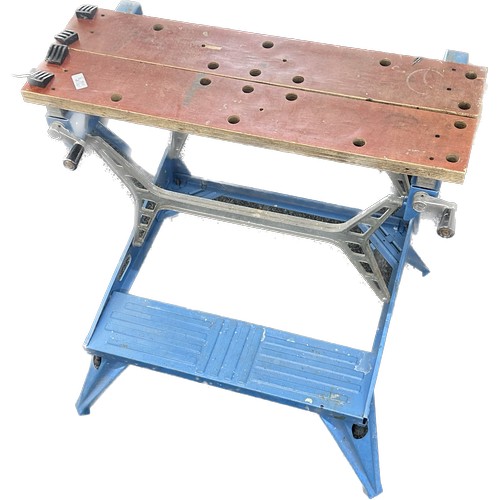 184 - Workmate fold up bench approx width 29 inches by 31 tall