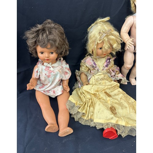 167 - Selection of vintage dolls