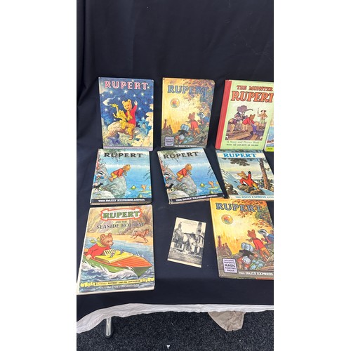 243 - Selection of vintage Rupert hardback books approx 17