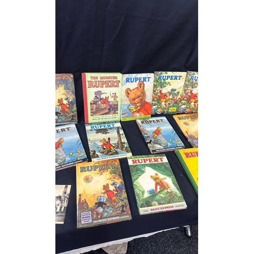 243 - Selection of vintage Rupert hardback books approx 17