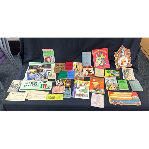 108 - Selection of vintage items ration books, butter stamp books etc