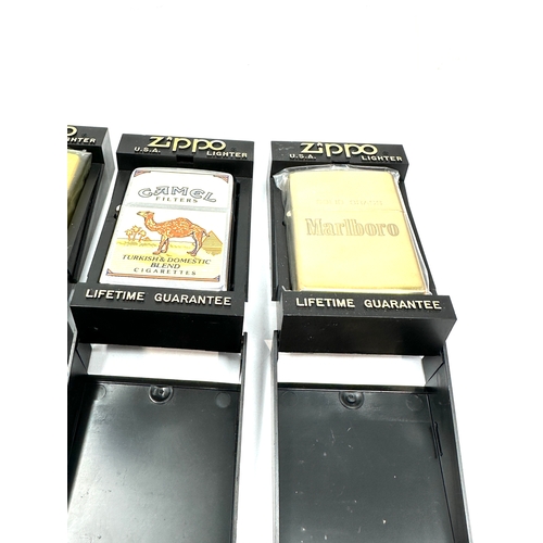 553 - 3 Zippo lighters all original boxed, coca cola lighter is not zippo