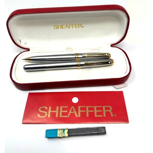 530 - As new boxed sheaffer ballpoint pen & pencil