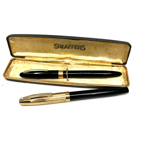 535 - 2 Vintage 14ct gold nib sheaffer fountain pens