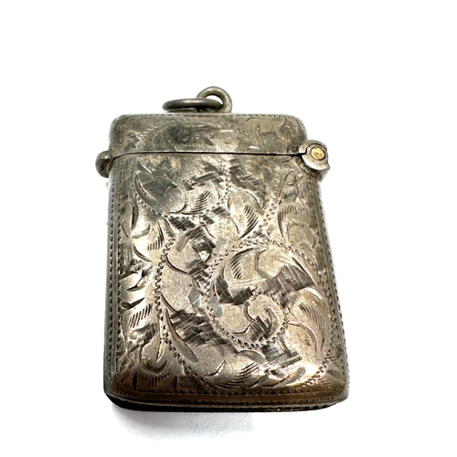 14 - Antique silver vesta case