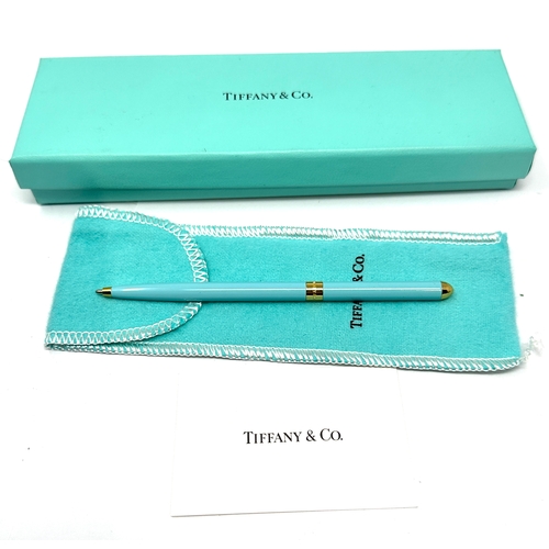 537 - Boxed Tiffany & Co Tiffany Blue Purse Pen