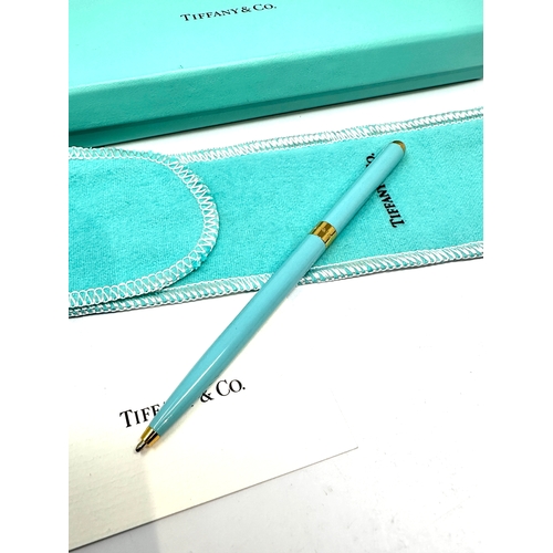 537 - Boxed Tiffany & Co Tiffany Blue Purse Pen