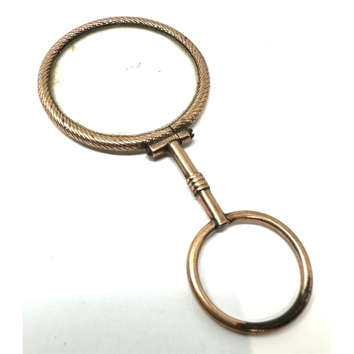 555 - 19th Century Gilt Metal Single Lens Lorgnette – C. 1875