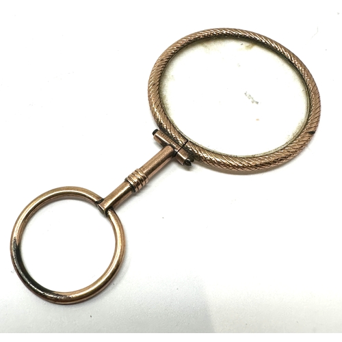 555 - 19th Century Gilt Metal Single Lens Lorgnette – C. 1875