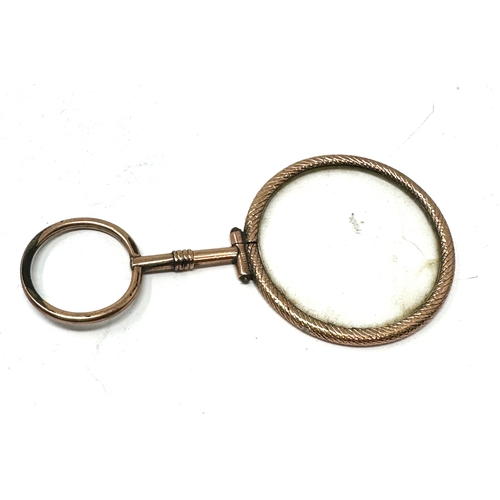 555 - 19th Century Gilt Metal Single Lens Lorgnette – C. 1875