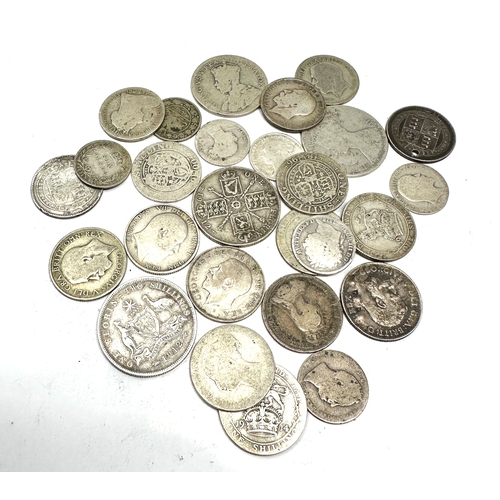 516 - selection of pre 1920 silver coins inc florins sgillings sixpences etc