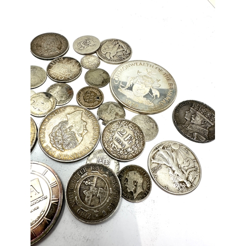 518 - mixed selection of silver coins weight 310g