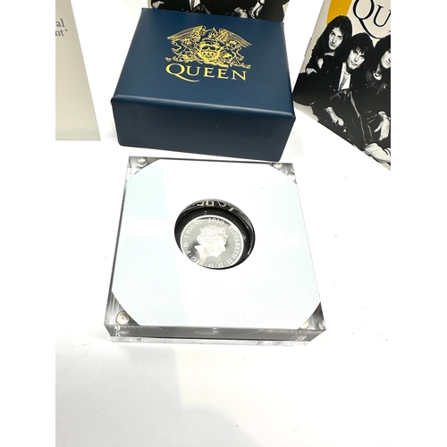 519 - QUEEN : Royal Mint 2020 Music Legends UK Half Ounce Silver Proof Coin