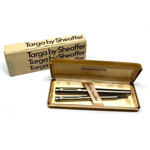 539 - Sheaffer Targa 1005 Ballpoint & Fountain Pen 14ct gold fountain pen