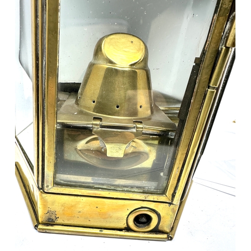 567 - Large Circa 1941 Brass Lantern Named L.S.Co Ltd 1941 measures approx 41cm tall