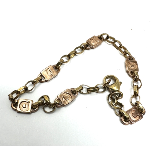 97 - Clogau 9ct gold bracelet weight 5.5g