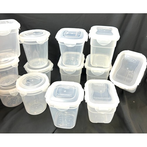 265 - Large selection and new LocknLock plastic storage containers, various sizes 25 in total