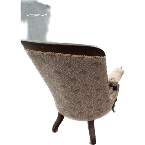 436 - Victorian upholstered nursing chair