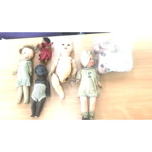 363 - Selection of assorted vintage and later pot dolls includes German armand marseille etc