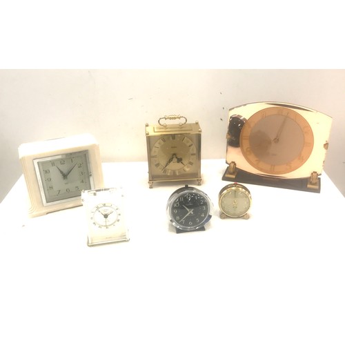 361 - Selection of vintage and later clocks includes Smiths etc