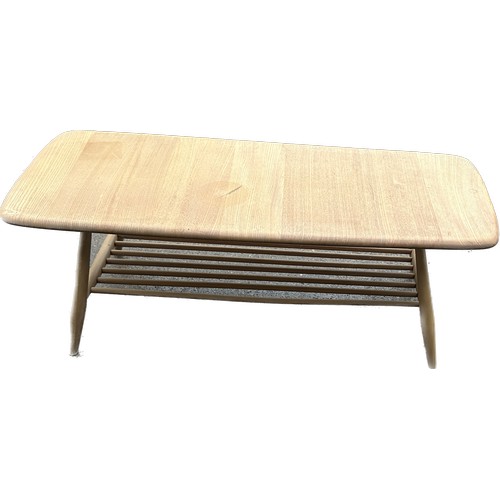 427 - Ercol coffee table measures approx 14 inches tall, 41.5 long and 18 deep